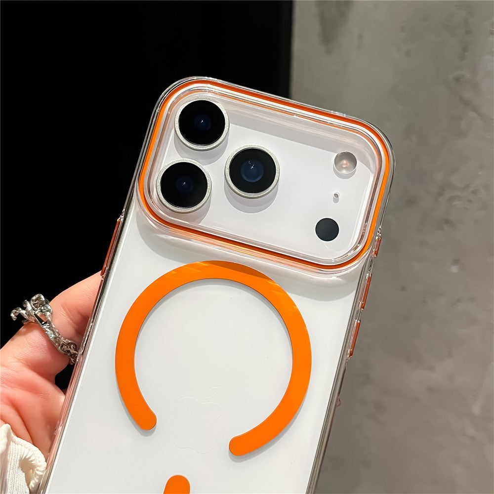 For iPhone 17 Pro Max Case Compatible with MagSafe Protective TPU + PC Phone Cover - Orange