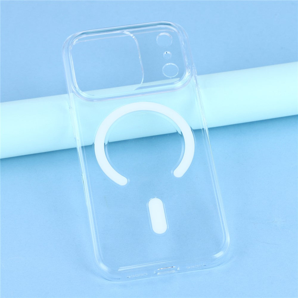 JAUCASE For iPhone 17 Pro Max Case Compatible with MagSafe Clear PC Phone Cover with AI Touch Control Button