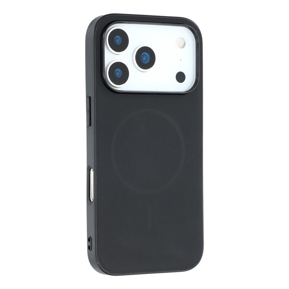 X-LEVEL For iPhone 17 Pro Max Case Compatible with MagSafe PC+TPU+PU Phone Back Cover - Black