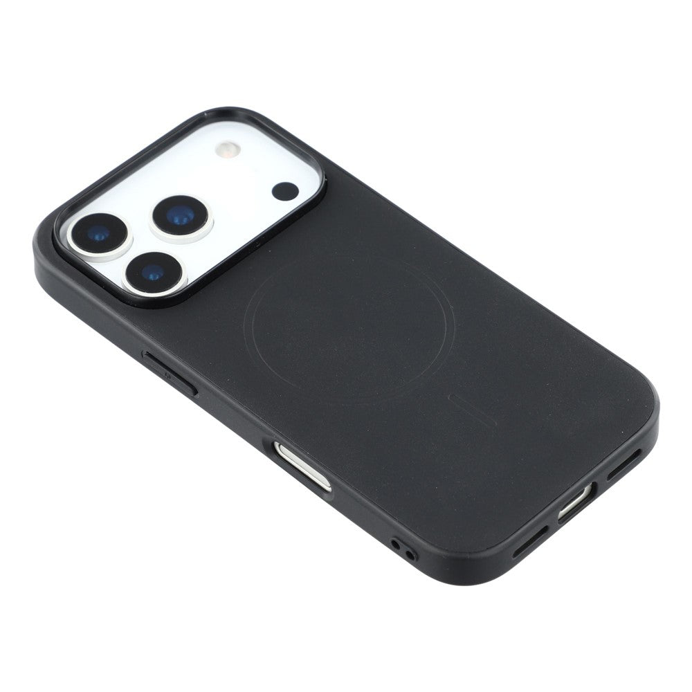X-LEVEL For iPhone 17 Pro Max Case Compatible with MagSafe PC+TPU+PU Phone Back Cover - Black