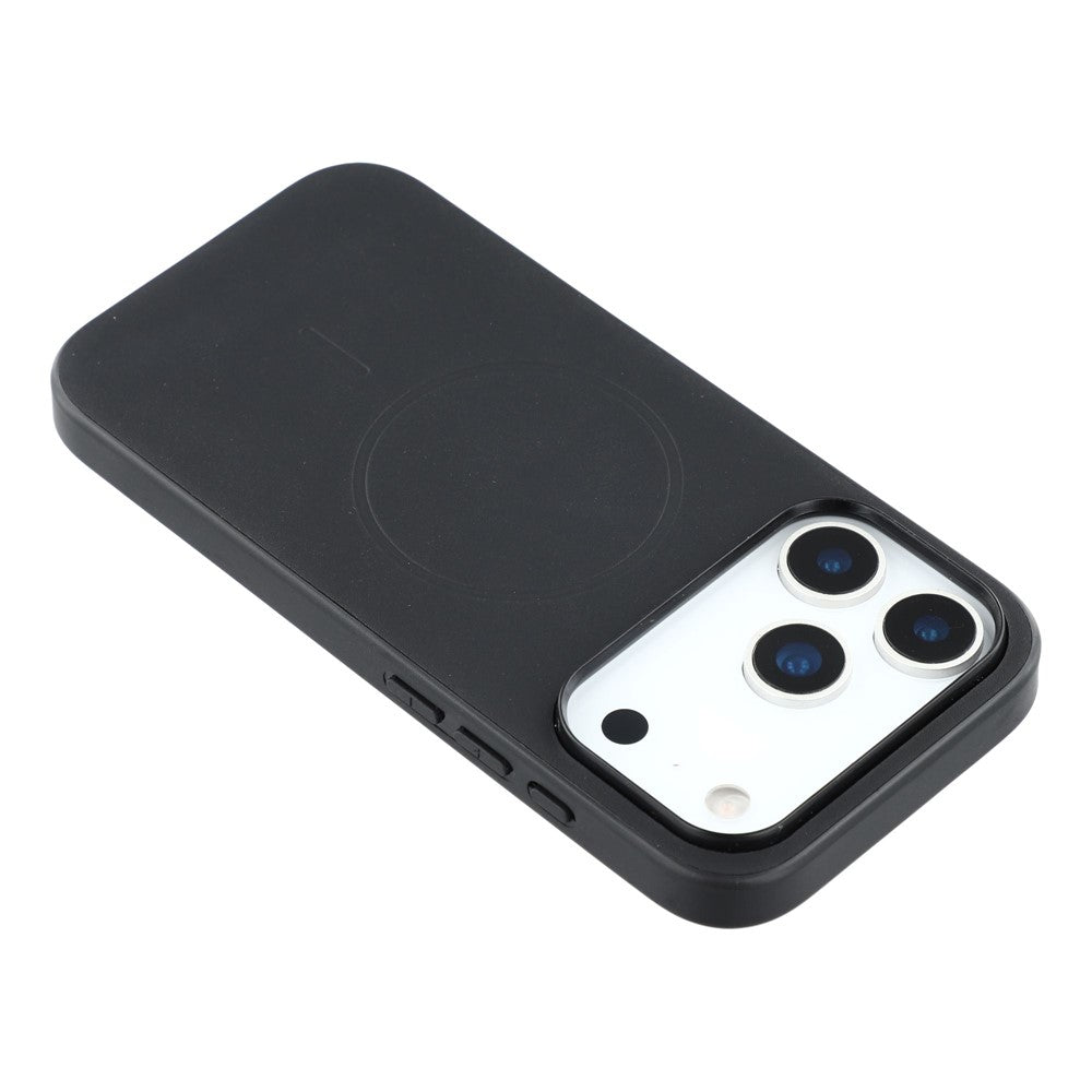 X-LEVEL For iPhone 17 Pro Max Case Compatible with MagSafe PC+TPU+PU Phone Back Cover - Black