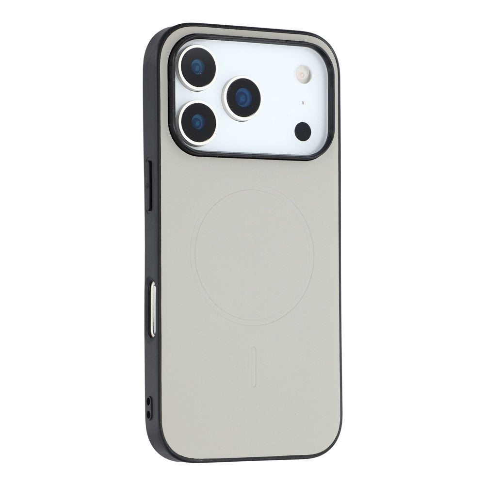 X-LEVEL For iPhone 17 Pro Max Case Compatible with MagSafe PC+TPU+PU Phone Back Cover - Grey
