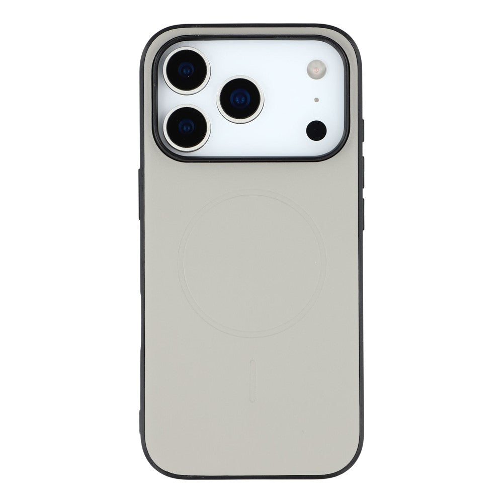 X-LEVEL For iPhone 17 Pro Max Case Compatible with MagSafe PC+TPU+PU Phone Back Cover - Grey