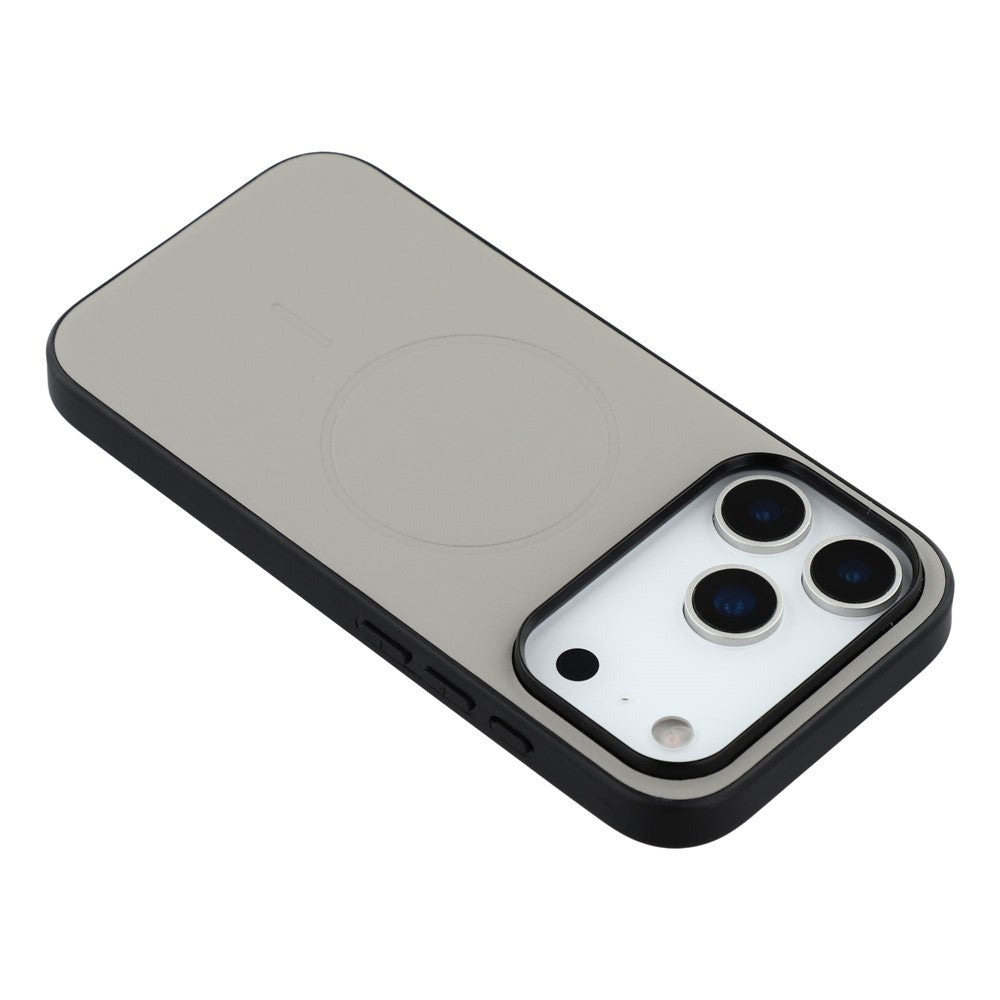 X-LEVEL For iPhone 17 Pro Max Case Compatible with MagSafe PC+TPU+PU Phone Back Cover - Grey
