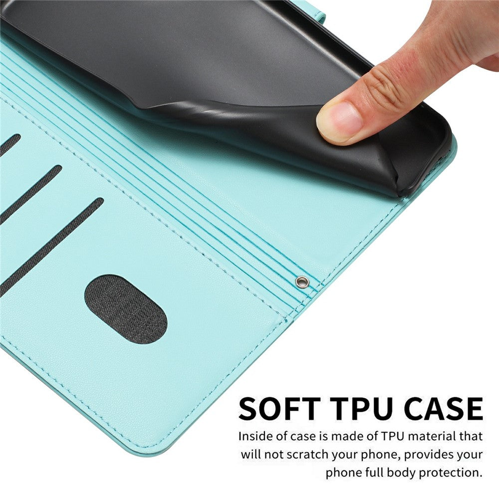 For Oppo Reno14 Pro 5G (Global) Wallet Case Cats Imprint Leather Phone Cover with Strap - Green