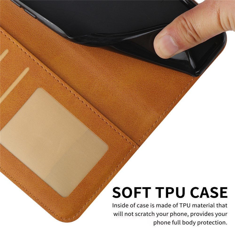 For Oppo Reno14 Pro 5G (Global) Leather Phone Case Foldable Stand Wallet Flip Cover with Strap - Yellow