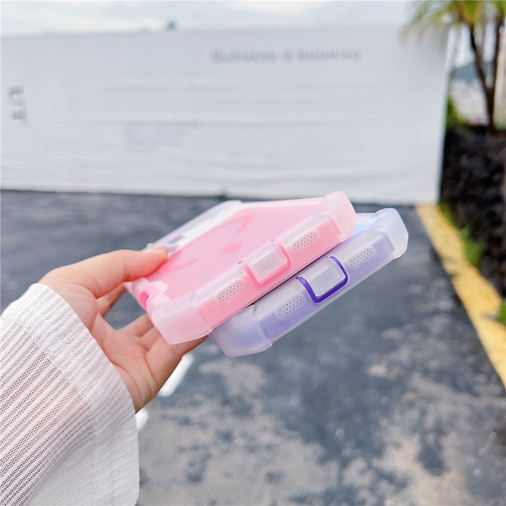 For iPhone 17 Pro Max Magnetic Case Chameleon Anti Drop TPU + PC Phone Cover - Transparent Pink