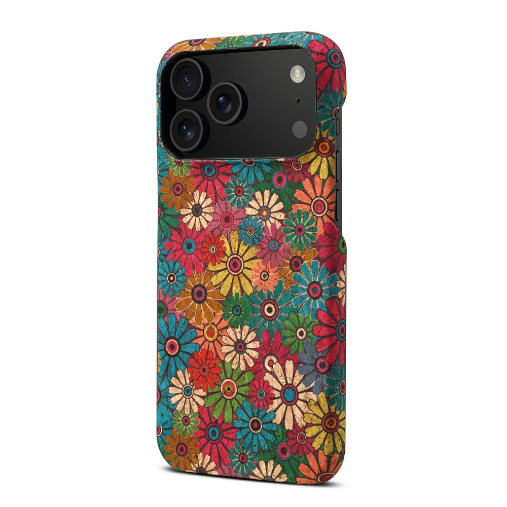 For iPhone 17 Pro Max Case Pattern Printed PU Leather + PC Phone Cover - Green