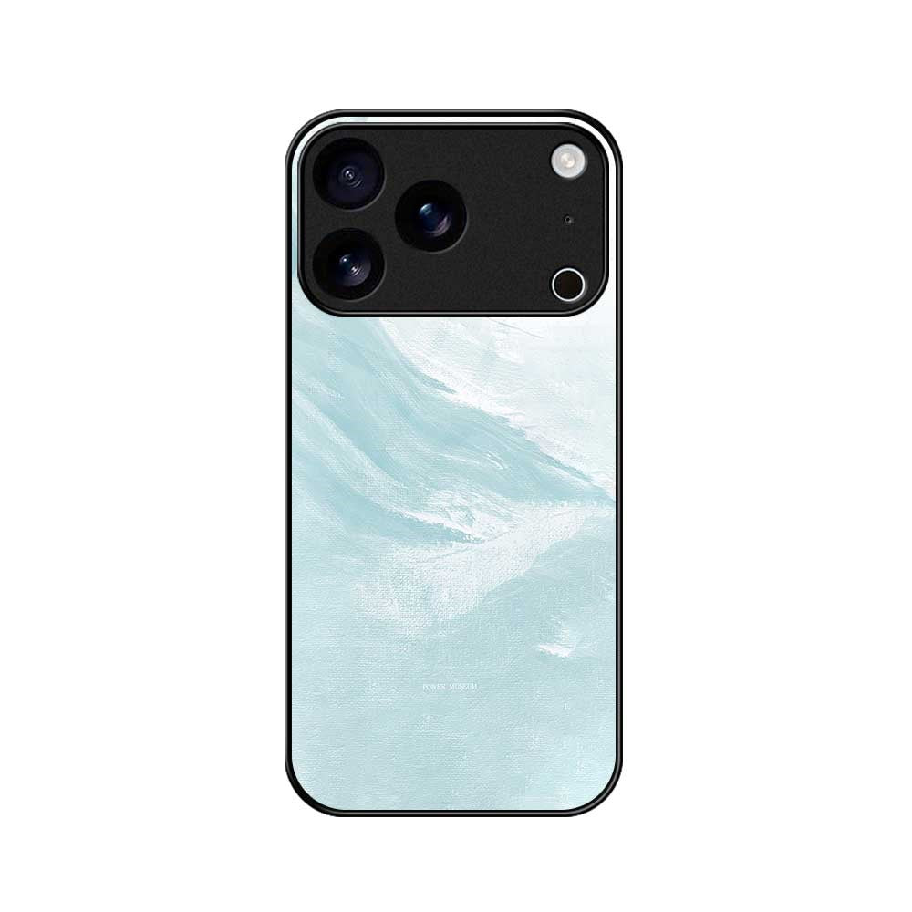 For iPhone 17 Pro Max Case TPU PC Tempered Glass Pattern Printing Phone Back Cover - B0150