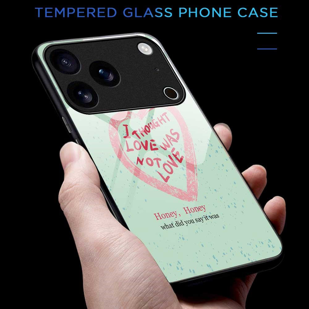 For iPhone 17 Pro Max Case PC TPU Tempered Glass Pattern Printing Slim Phone Back Cover - B0292