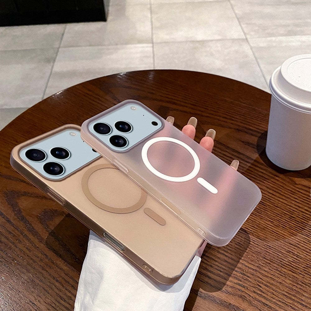 For iPhone 17 Pro Max Case Compatible with MagSafe Precise Cutouts Matte PC Phone Cover - Titanium Blue