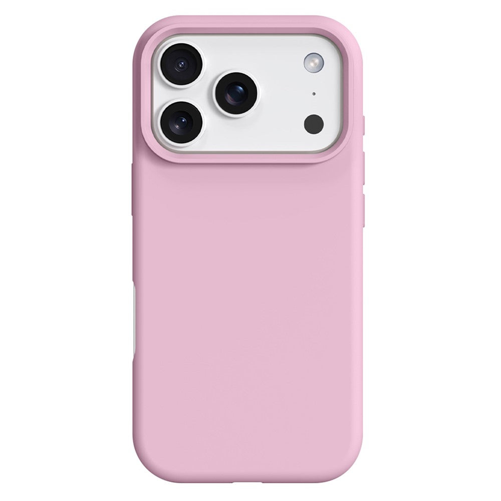 For iPhone 17 Pro Max Case Compatible with MagSafe Liquid Silicone + PC Phone Cover - Pink