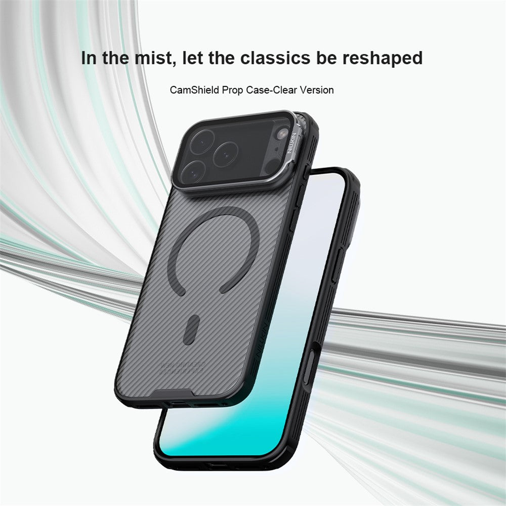 NILLKIN CamShield Prop Magnetic Series For iPhone 17 Pro Max Case TPU PC Phone Cover with Clear Camera Lid