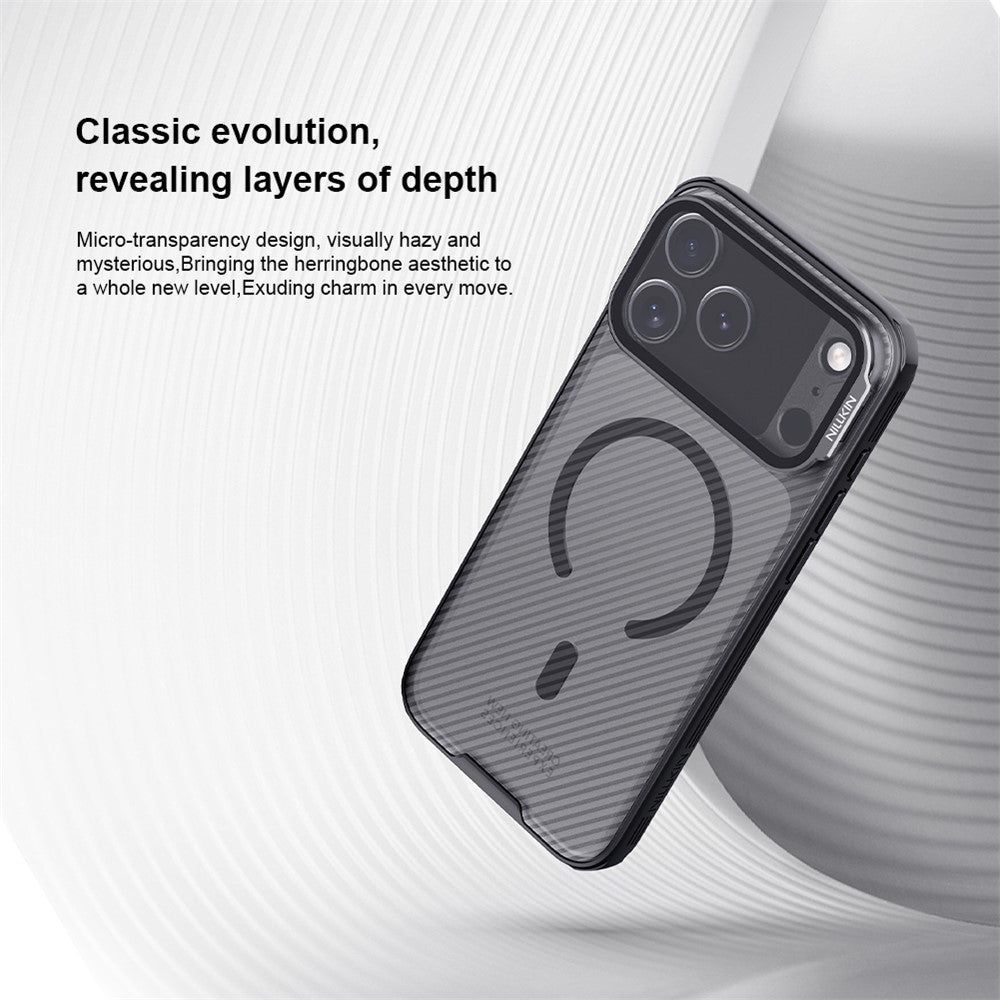 NILLKIN CamShield Prop Magnetic Series For iPhone 17 Pro Max Case TPU PC Phone Cover with Clear Camera Lid