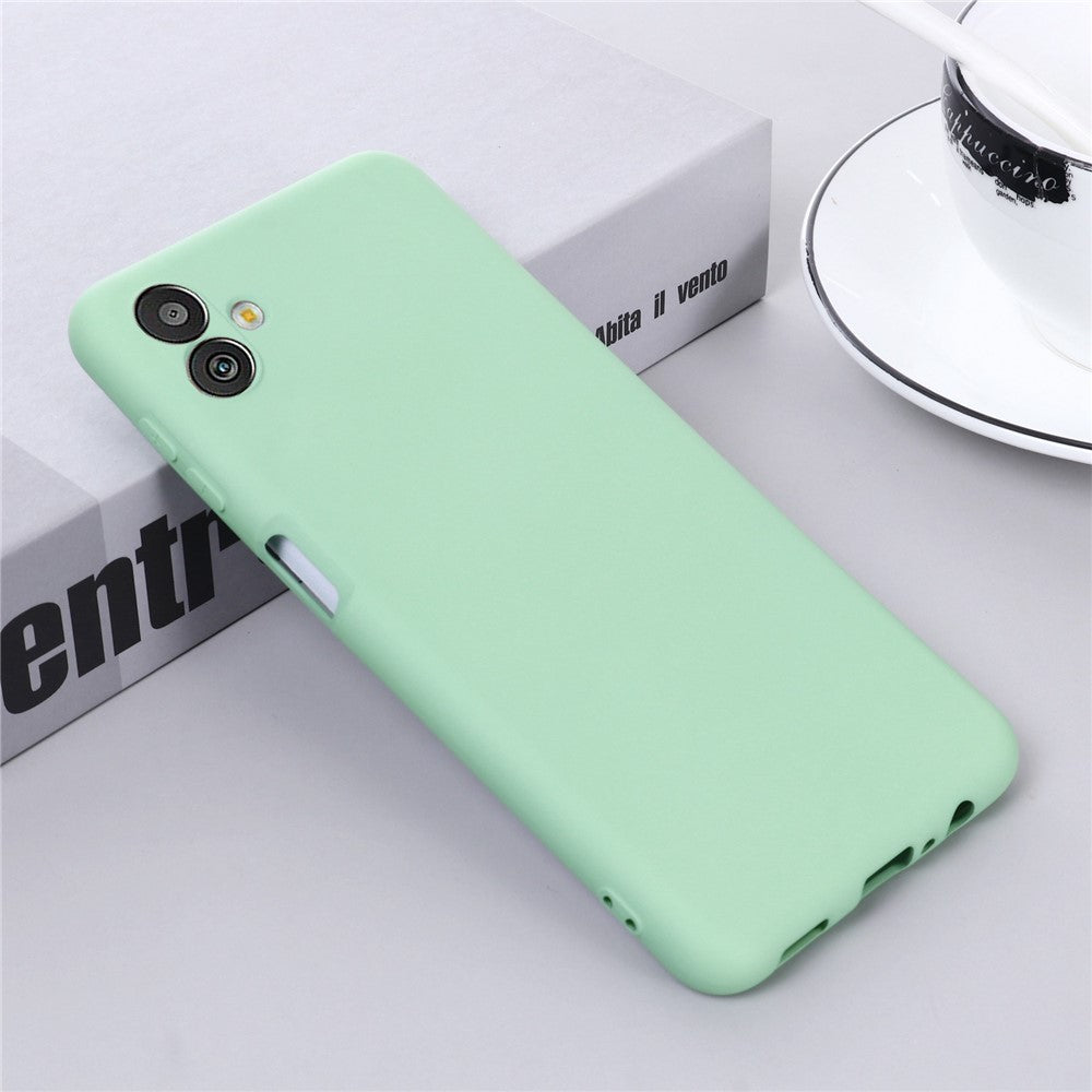Cell Phone Case for Samsung Galaxy M13 5G, Liquid Silicone+Soft Microfiber Lining Anti-dust Phone Protective Cover - Green
