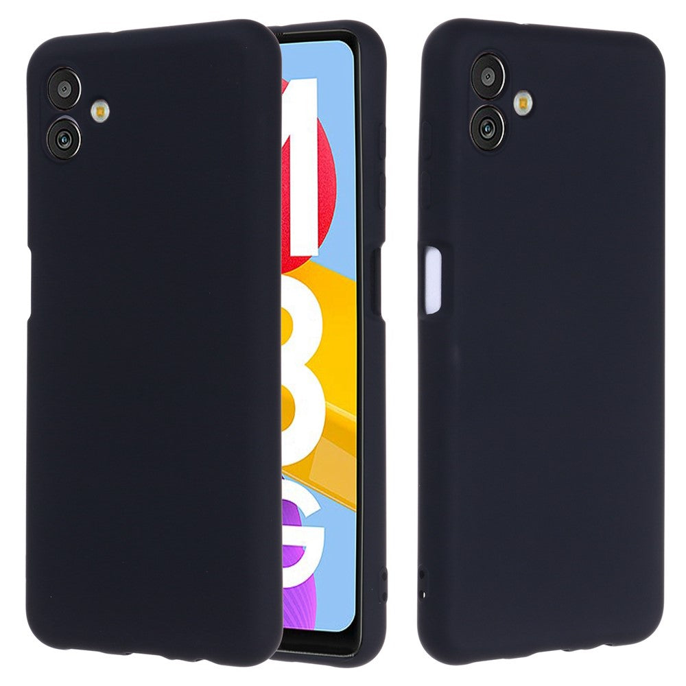 Cell Phone Case for Samsung Galaxy M13 5G, Liquid Silicone+Soft Microfiber Lining Anti-dust Phone Protective Cover - Black