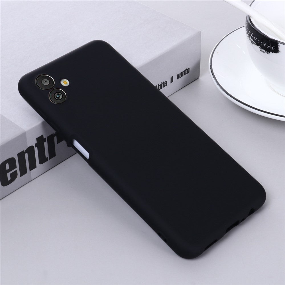 Cell Phone Case for Samsung Galaxy M13 5G, Liquid Silicone+Soft Microfiber Lining Anti-dust Phone Protective Cover - Black