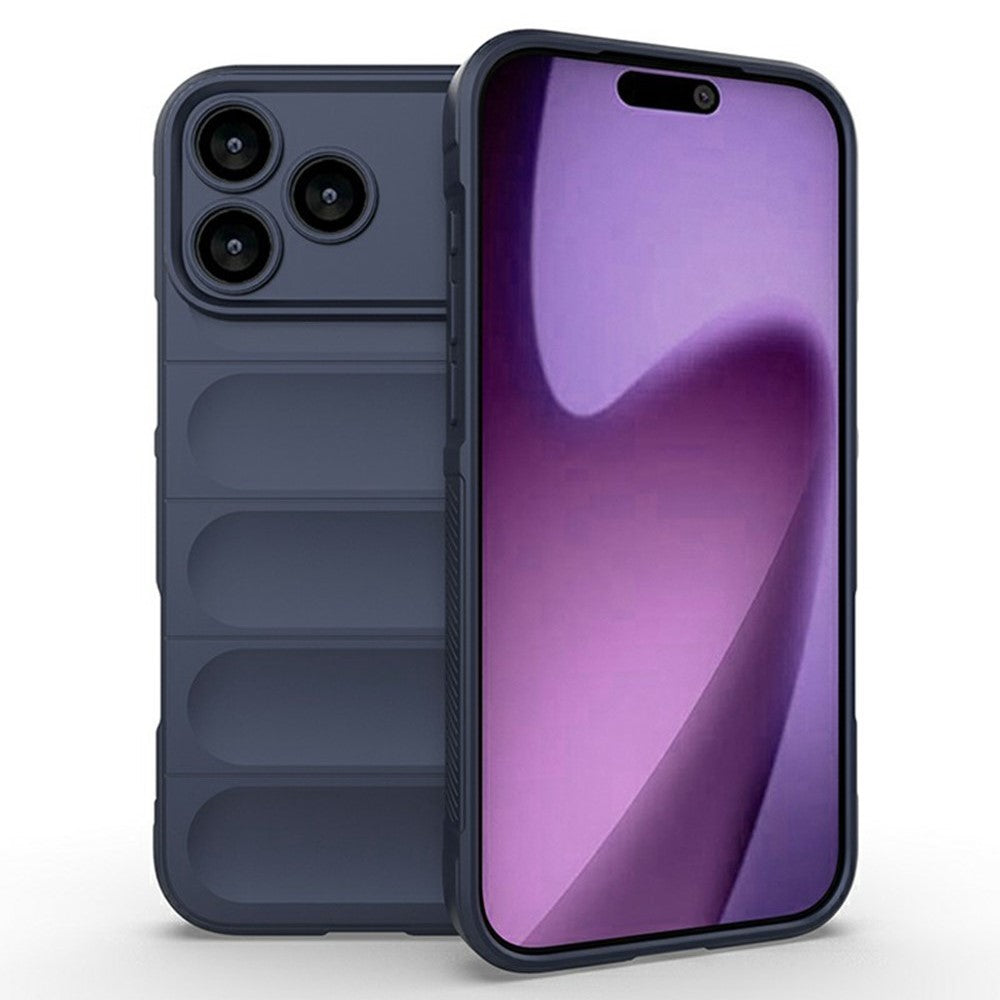 AMORUS For iPhone 17 Pro Max Case Shockproof Soft TPU Rugged Phone Back Cover - Dark Blue