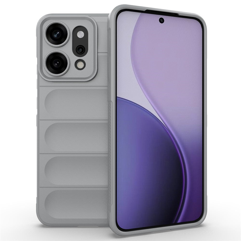 AMORUS For Oppo Reno14 Pro 5G (Global) Case Shockproof Soft TPU Rugged Phone Back Cover - Light Grey