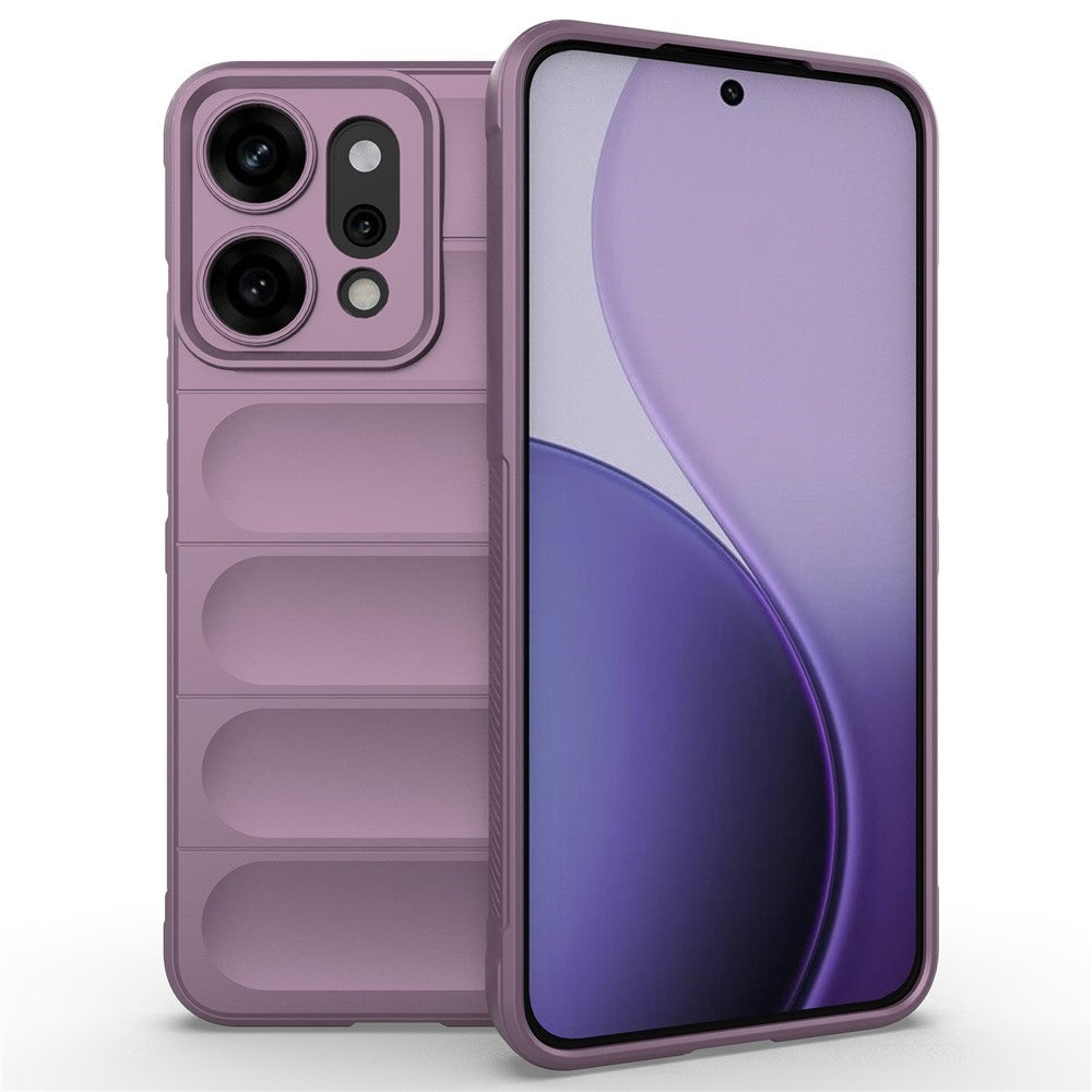AMORUS For Oppo Reno14 Pro 5G (Global) Case Shockproof Soft TPU Rugged Phone Back Cover - Light Purple