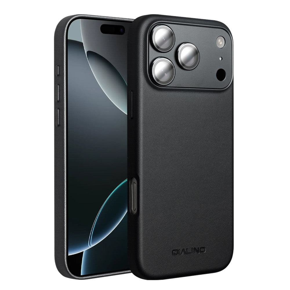 QIALINO For iPhone 17 Pro Max Case PC+Silicone Phone Cover Compatible with MagSafe