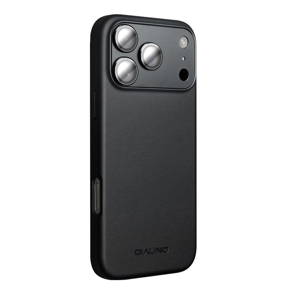 QIALINO For iPhone 17 Pro Max Case PC+Silicone Phone Cover Compatible with MagSafe