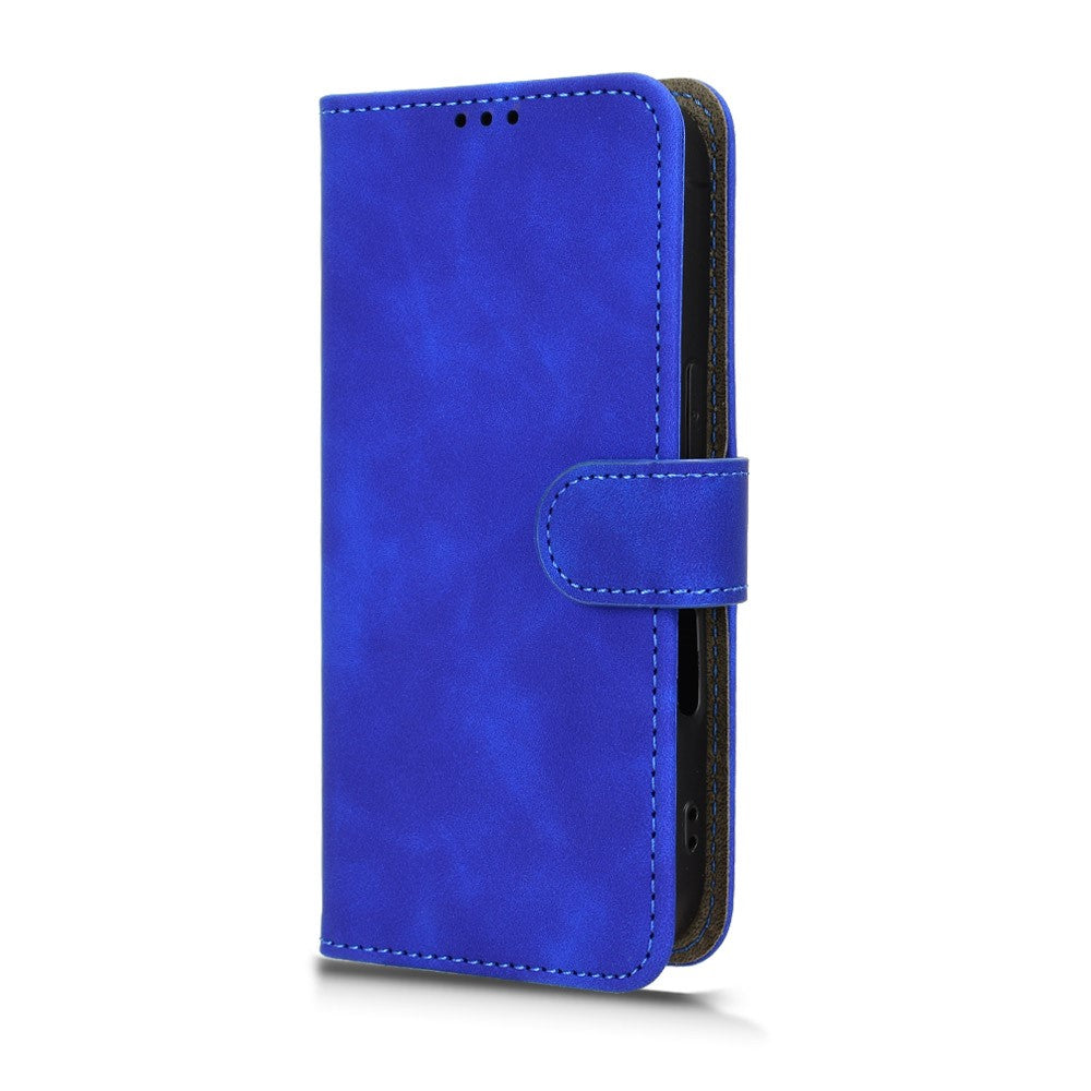 For iPhone 17 Pro Max Leather Case Skin Feel Anti Drop Wallet Flip Phone Cover - Blue