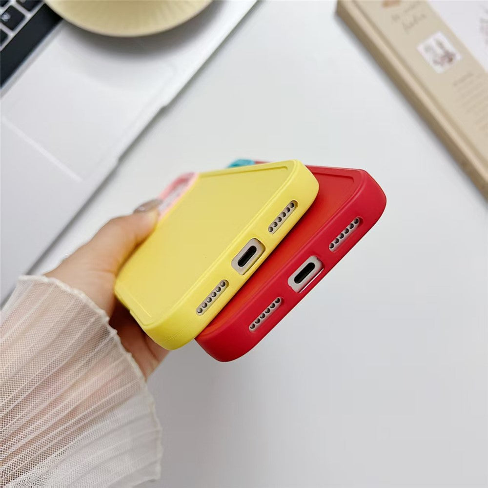 For iPhone 17 Pro Max TPU Case Contrast Color Lens Frame Shockproof Phone Back Cover - Red