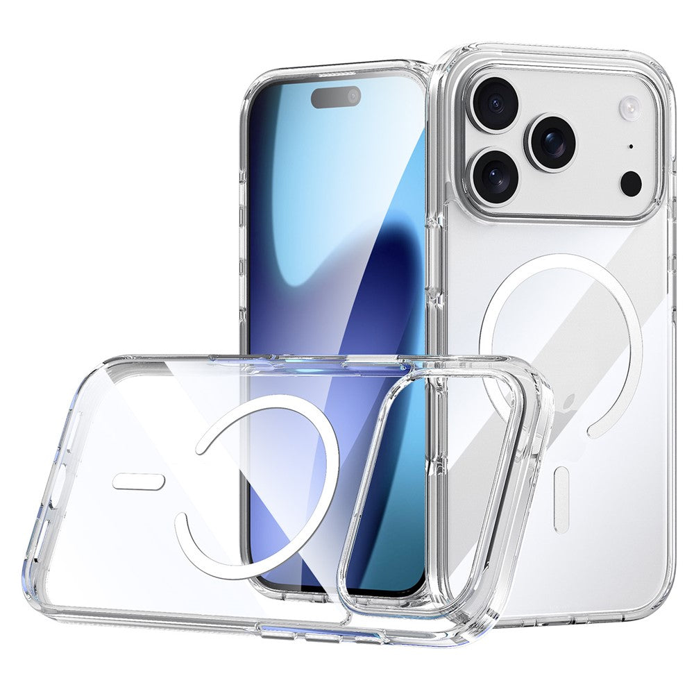SULADA For iPhone 17 Pro Max Case Compatible with MagSafe TPU + PC Crystal Clear Phone Cover