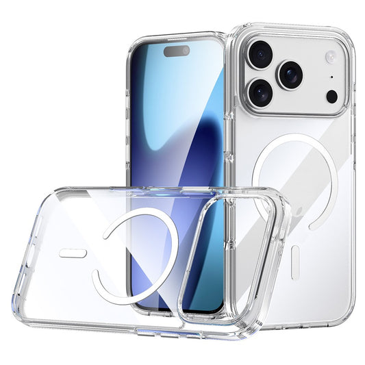 SULADA For iPhone 17 Pro Max Case Compatible with MagSafe TPU + PC Crystal Clear Phone Cover