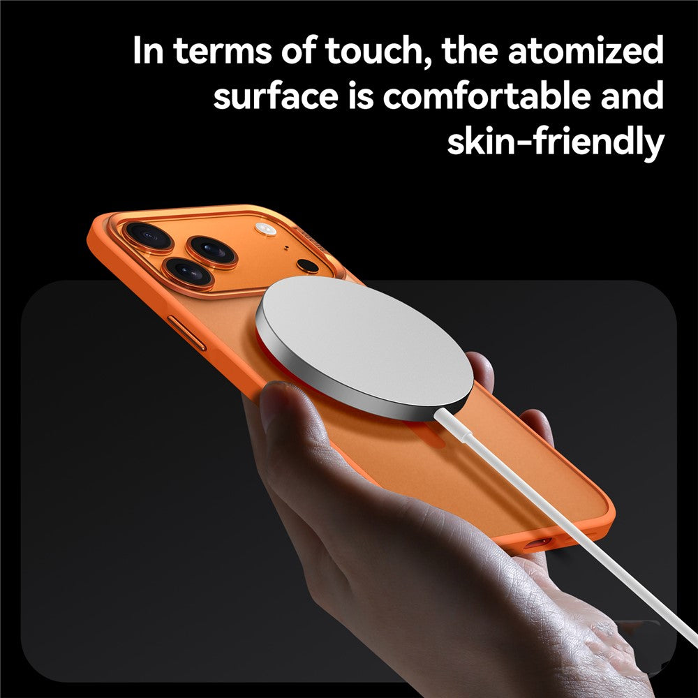 SULADA For iPhone 17 Pro Max Case Compatible with MagSafe PC + TPU Phone Cover - Orange