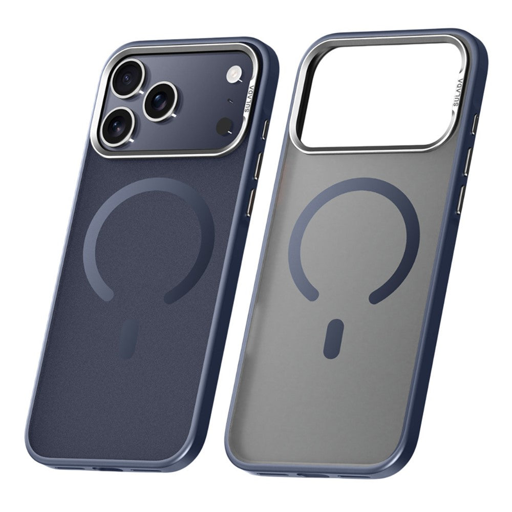 SULADA For iPhone 17 Pro Max Case Compatible with MagSafe PC + TPU Phone Cover - Titanium Blue