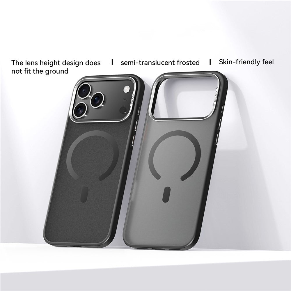 SULADA For iPhone 17 Pro Max Case Compatible with MagSafe PC + TPU Phone Cover - Titanium Black