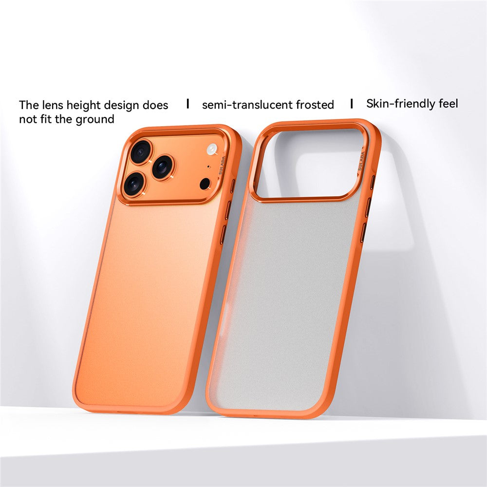 SULADA For iPhone 17 Pro Max Case PC+TPU Shockproof Matte Phone Protector Cover - Orange