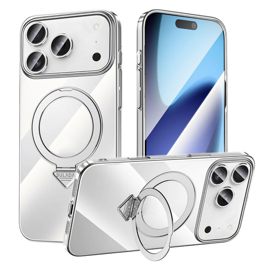 SULADA Nature Series for iPhone 17 Pro Max TPU Case Electroplating Matte Phone Cover - Titanium