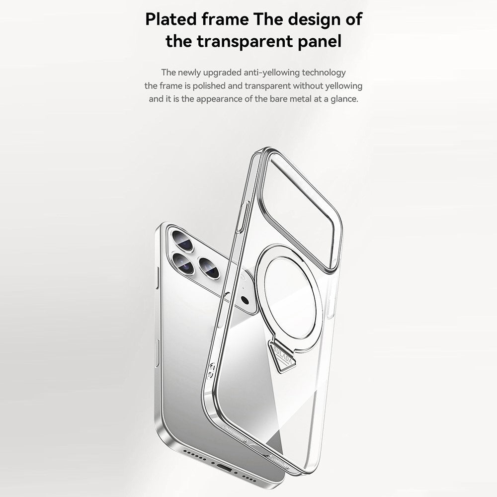 SULADA Nature Series for iPhone 17 Pro Max TPU Case Electroplating Matte Phone Cover - Titanium