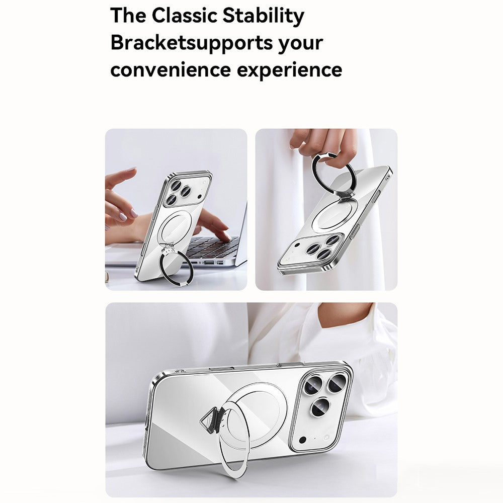 SULADA Nature Series for iPhone 17 Pro Max TPU Case Electroplating Matte Phone Cover - Titanium