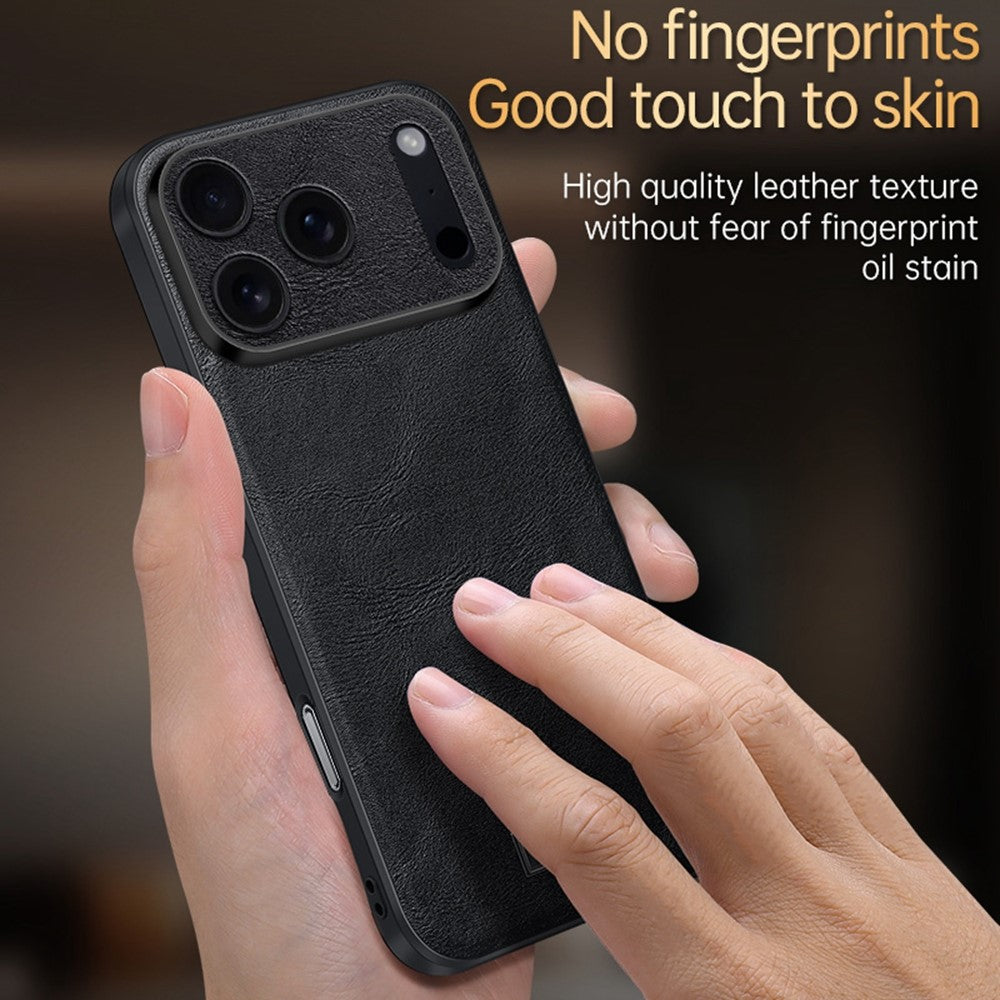 SULADA For iPhone 17 Pro Max Case PU Leather + TPU + PC Back Phone Cover - Brown