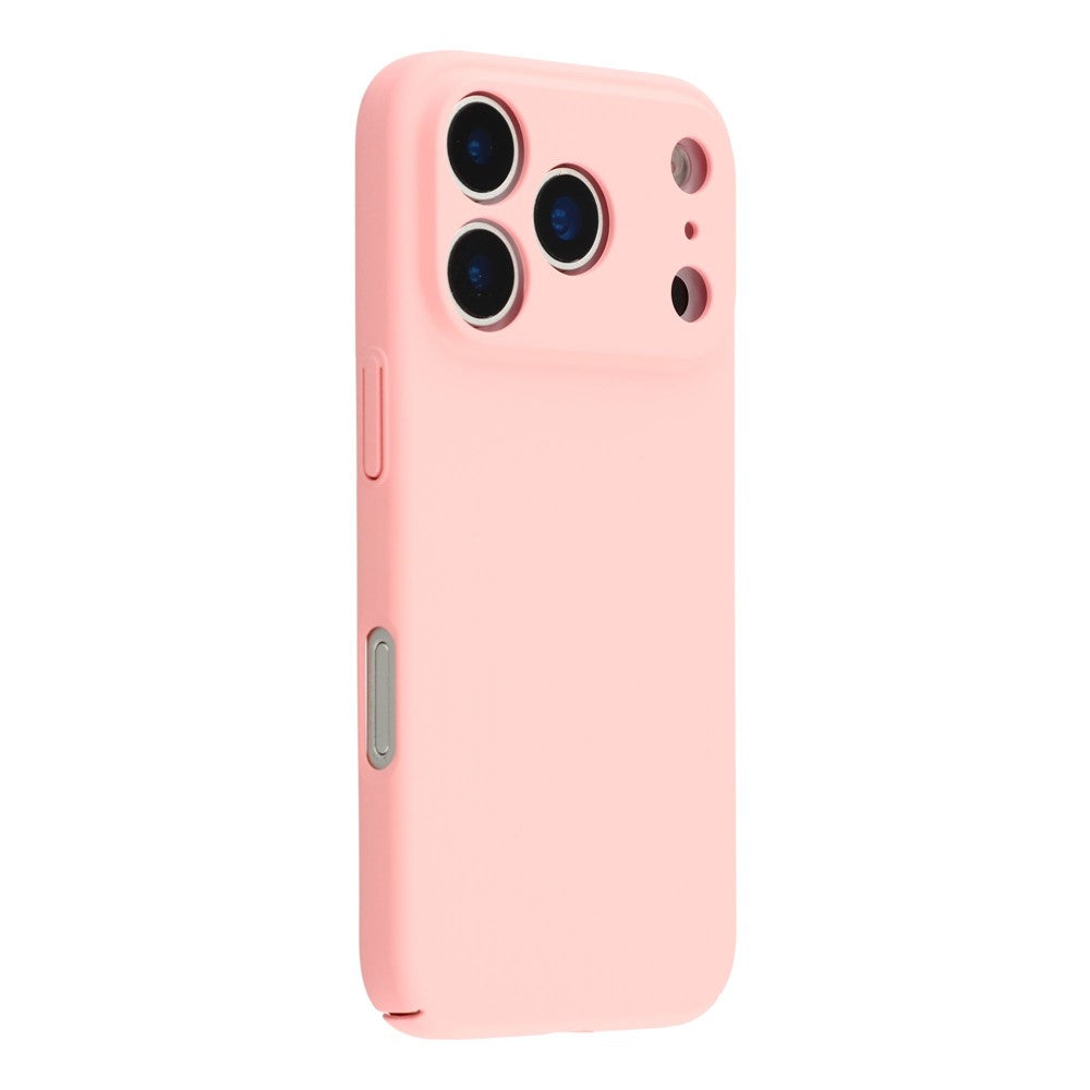 For iPhone 17 Pro Max Case Skin-Touch Rubberized Hard PC Phone Cover - Pink