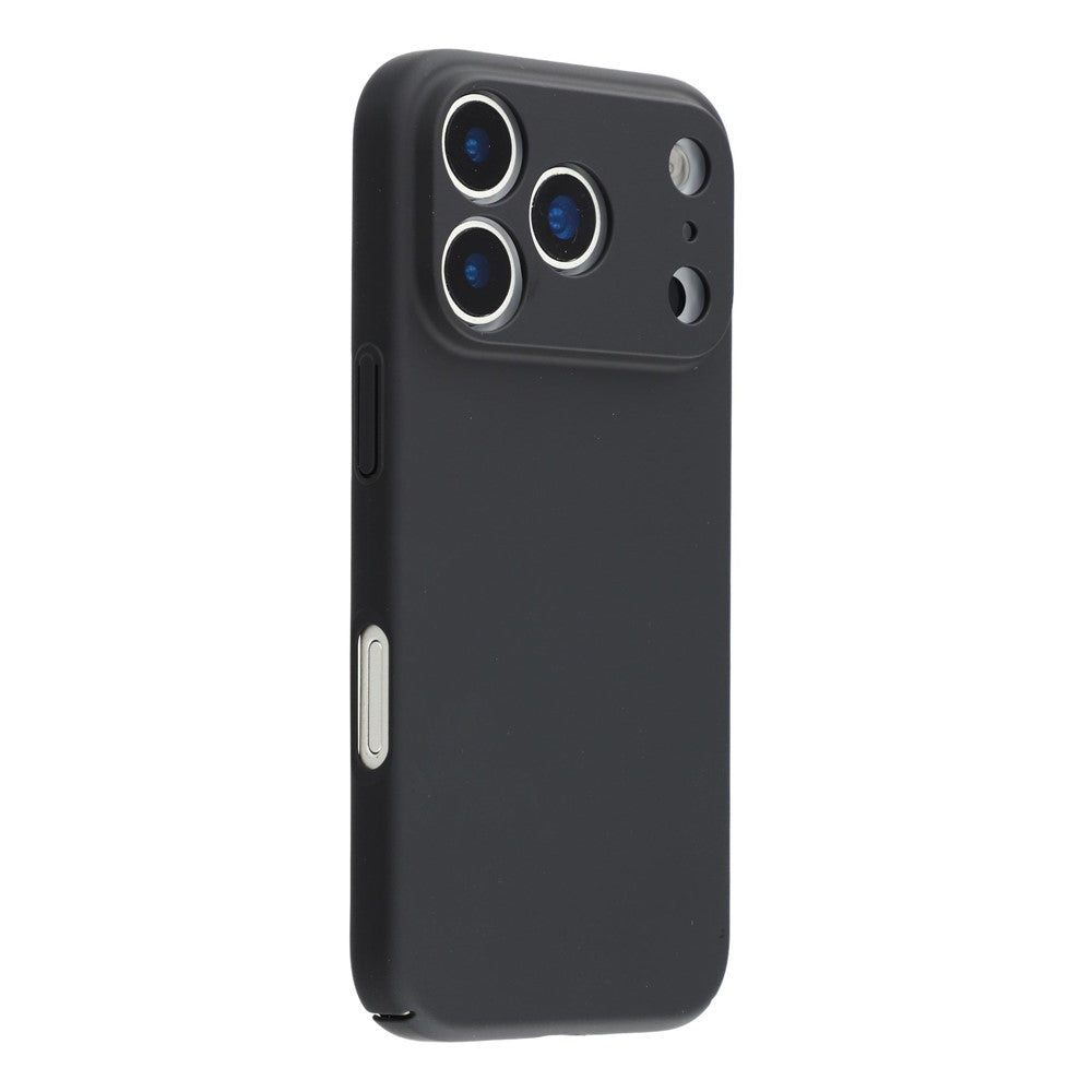 For iPhone 17 Pro Max Case Skin-Touch Rubberized Hard PC Phone Cover - Black