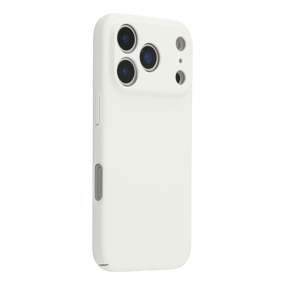 For iPhone 17 Pro Max Case Skin-Touch Rubberized Hard PC Phone Cover - White