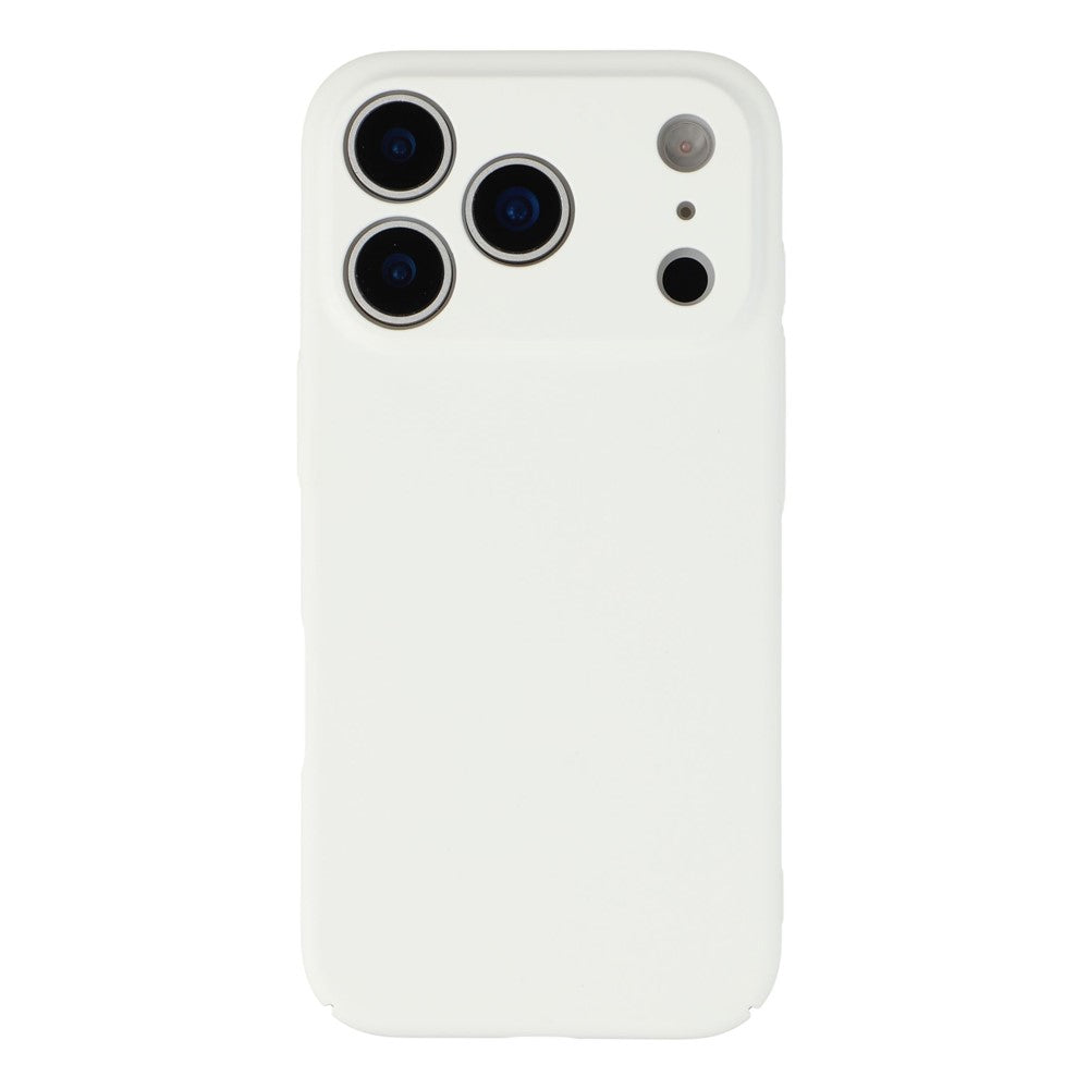 For iPhone 17 Pro Max Case Skin-Touch Rubberized Hard PC Phone Cover - White