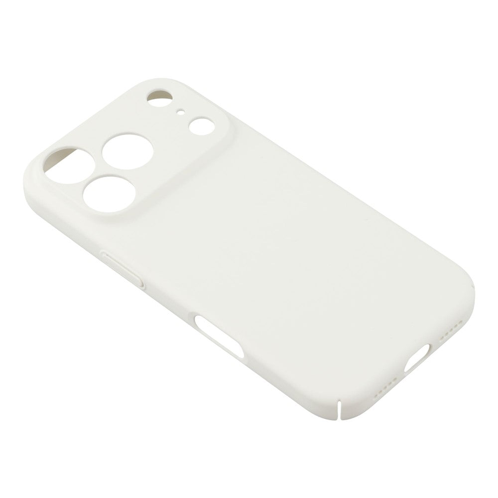 For iPhone 17 Pro Max Case Skin-Touch Rubberized Hard PC Phone Cover - White