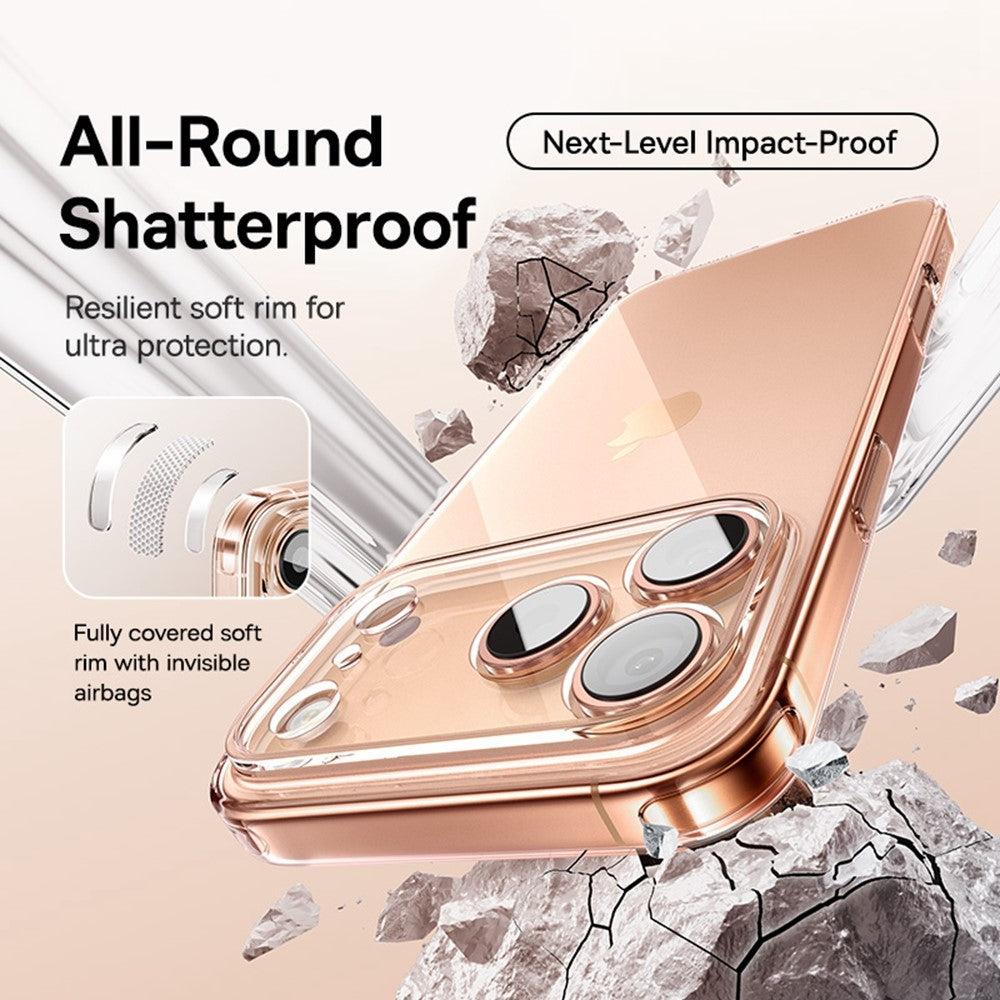 BASEUS Simple Series For iPhone 17 Pro Max Case Anti-Drop Transparent Soft TPU Cell Phone Cover
