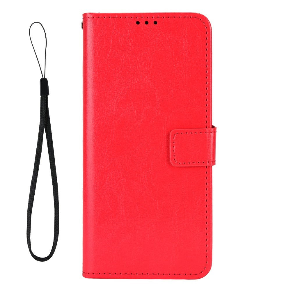 For Samsung Galaxy Z Fold7 5G Phone Case Pencil Slot Stand Leather Cover Crazy Horse Texture - Red