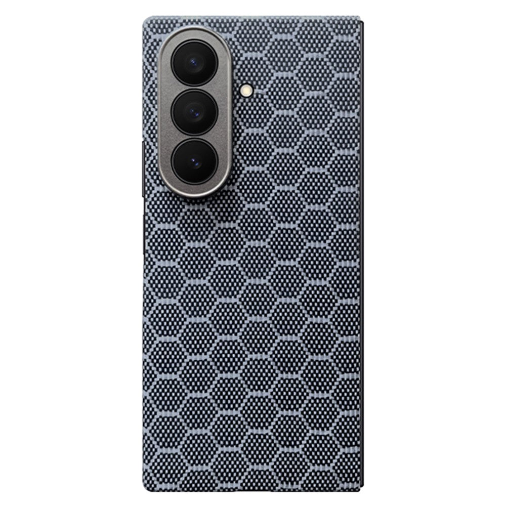 For Samsung Galaxy Z Fold7 5G Magnetic Case Precise Cutouts Aramid Fiber Honeycomb Texture Phone Cover