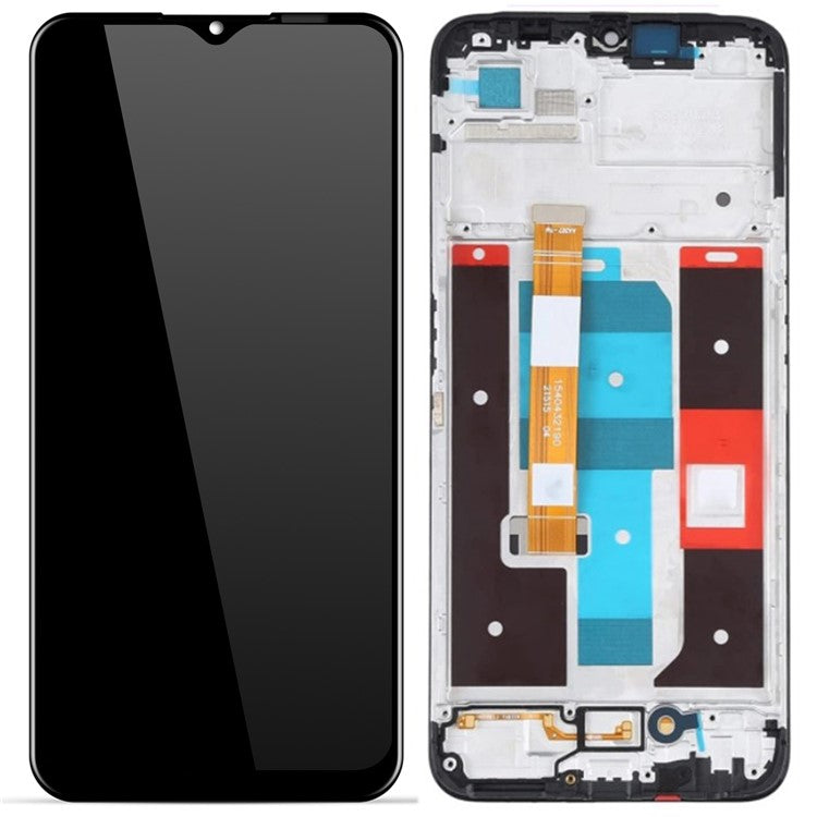 For Realme C35 4G Grade B LCD Screen and Digitizer Assembly + Frame Replacement Part (without Logo)