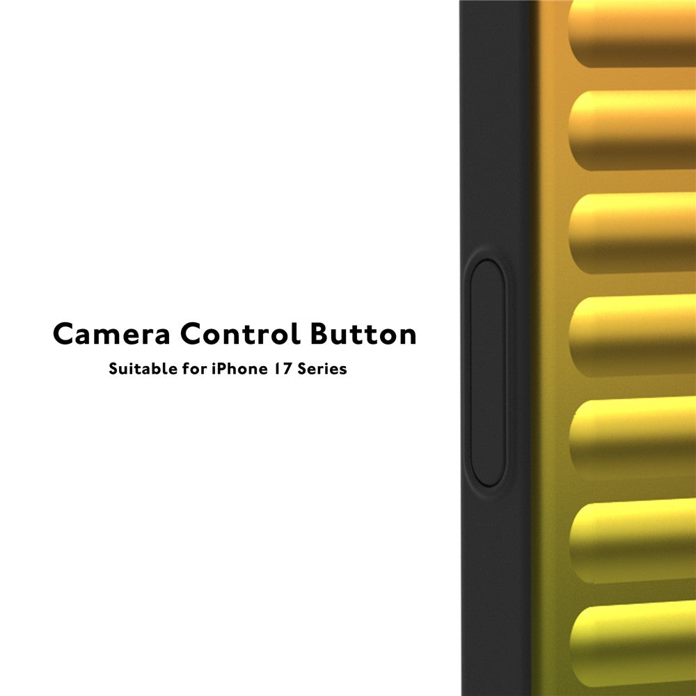 YOUNGKIT For iPhone 17 Pro Max Case Suitcase Style TPU + Aluminium Alloy Laser Gradient Phone Cover - Dark Green / Dark Blue / Purple