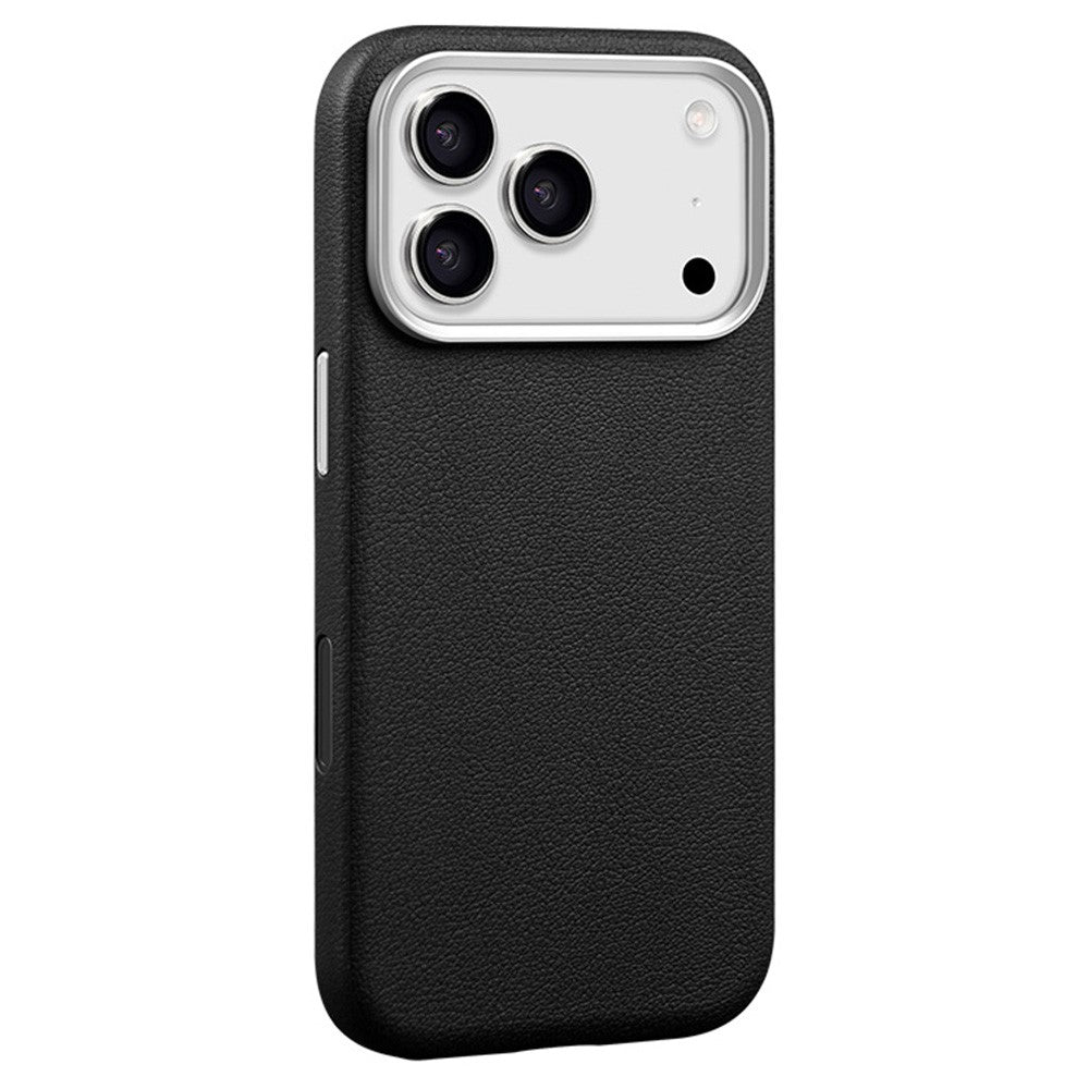 X-LEVEL For iPhone 17 Pro Max Case Compatible with MagSafe PU Leather Hard PC Phone Cover - Black