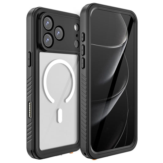 REDPEPPER FS / FM Series For iPhone 17 Pro Max Clear Case Compatible with MagSafe PC TPU PET IP68 Waterproof Phone Cover